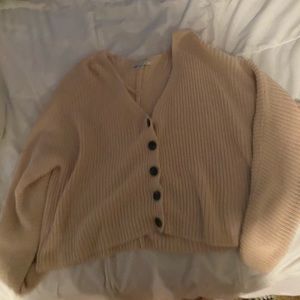 cream cropped sweater
